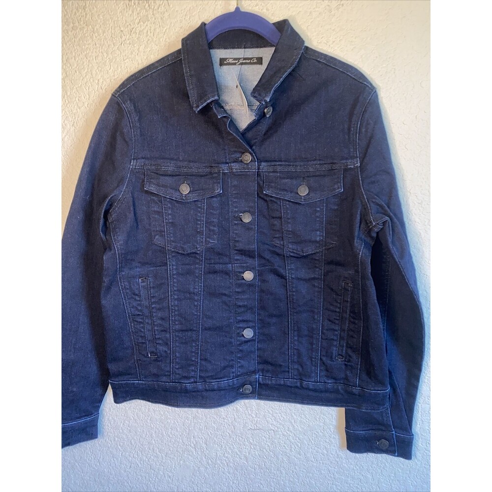 new Mavi Denim jean Jacket dark Women city Y2k 90s western stretchy M